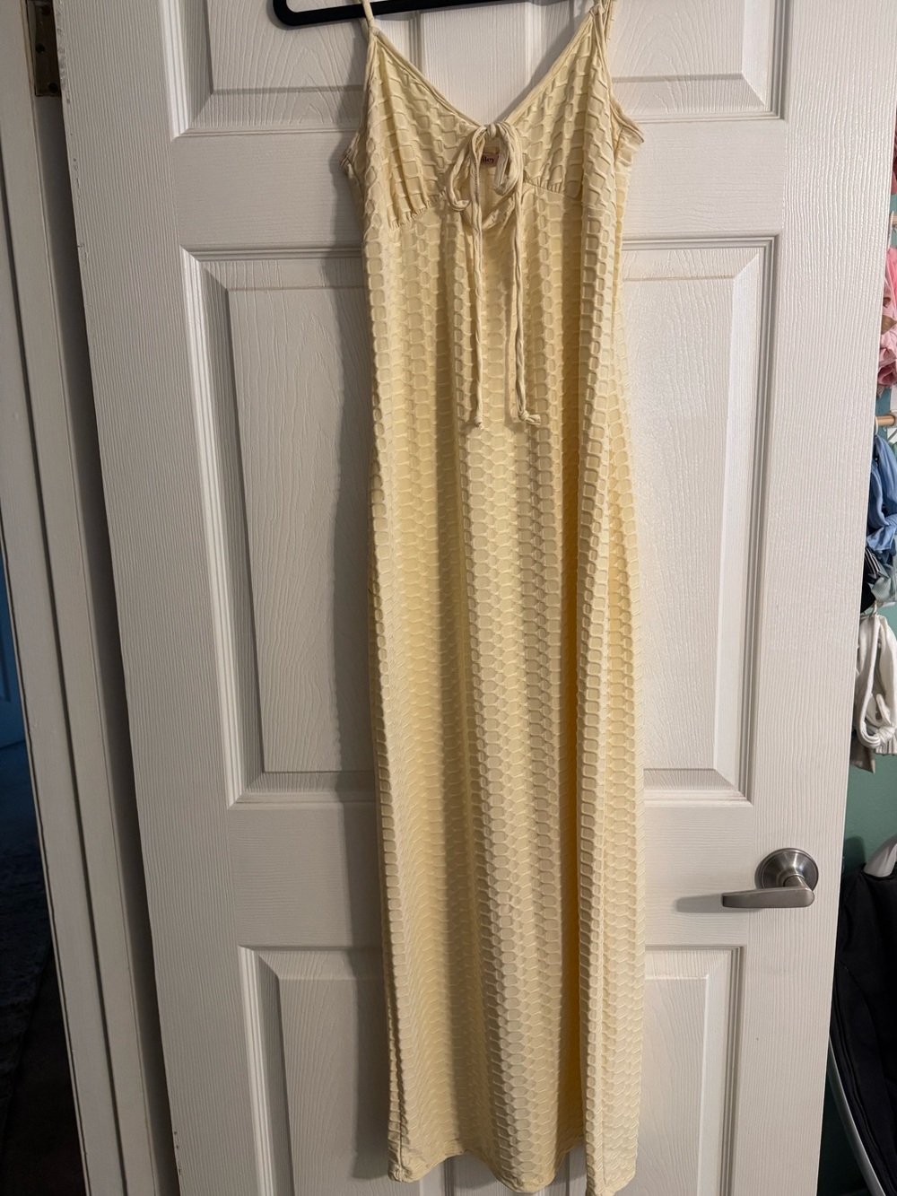 Midi Slip Dress in Yellow